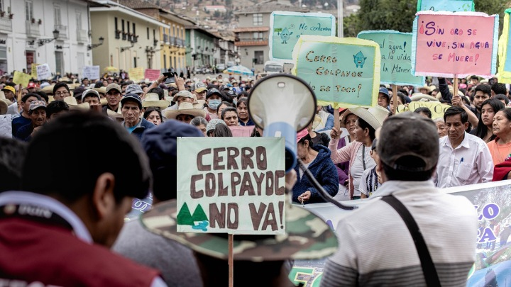 “Chetillanos rechazan proyecto minero”. Copyright: CONACIPE